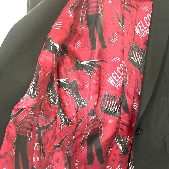 Nightmare on Elm Street NWT Womens Funwear Costume Black Blazer Slim Fit - Picture 7 of 10